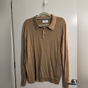 Old Navy Tan Sweater Polo